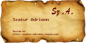 Szatur Adrienn névjegykártya