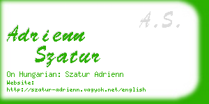 adrienn szatur business card